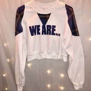 Shaw Shop Original PSU Cropped Crewneck w/ flannel